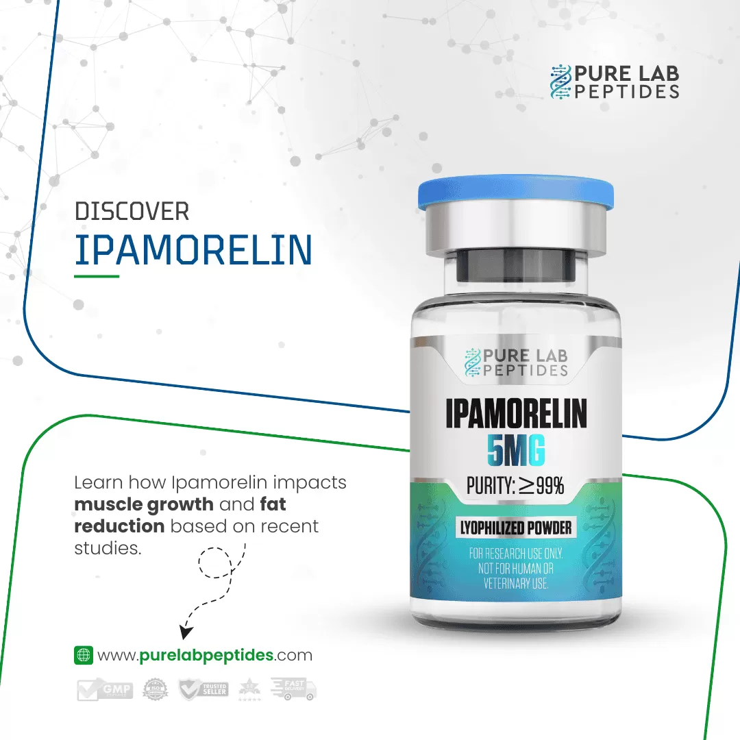 Ipamorelin_3 Okanogan Peptides 5mg Ipamorelin bottle for muscle growth and fat reduction.