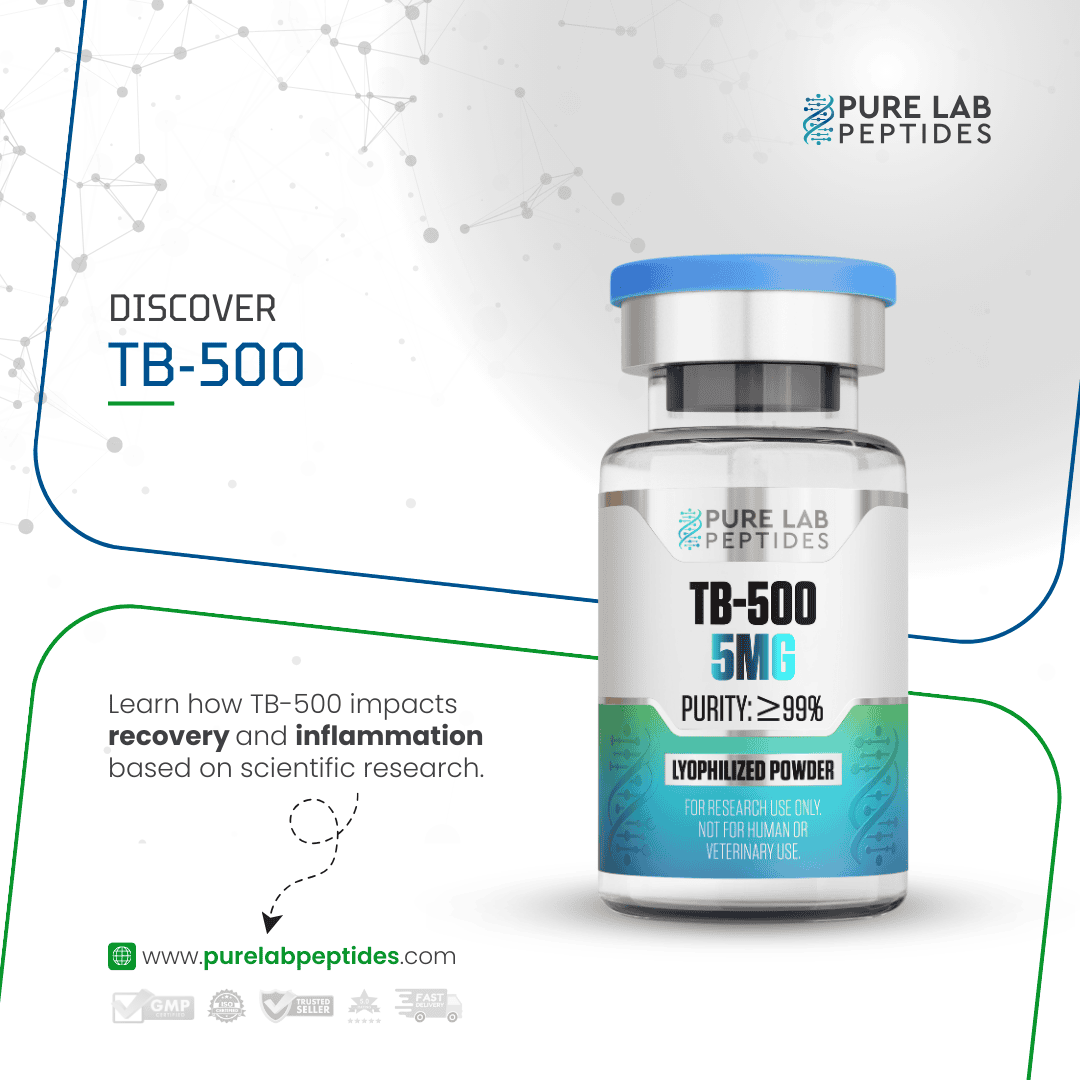 TB-500_3 TB-500 peptide bottle by Okanogan Peptides with purity over 99%.